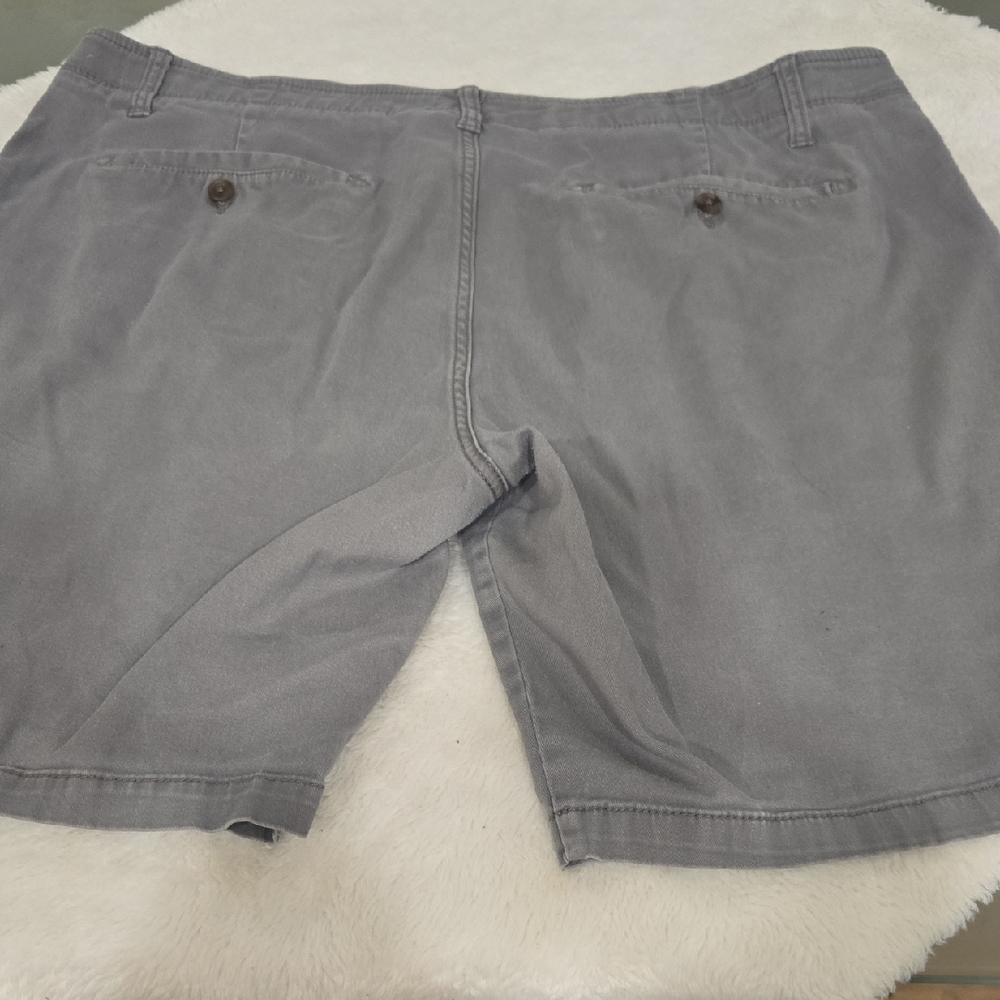 Classic Gray Men's Flat Front Shorts